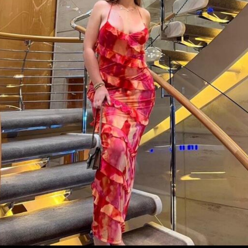 Tie Dye Bodycon Dress